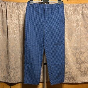 Club Monaco Blue Micro-Check Dress Pants